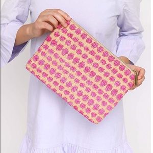 NEW straw clutch purse